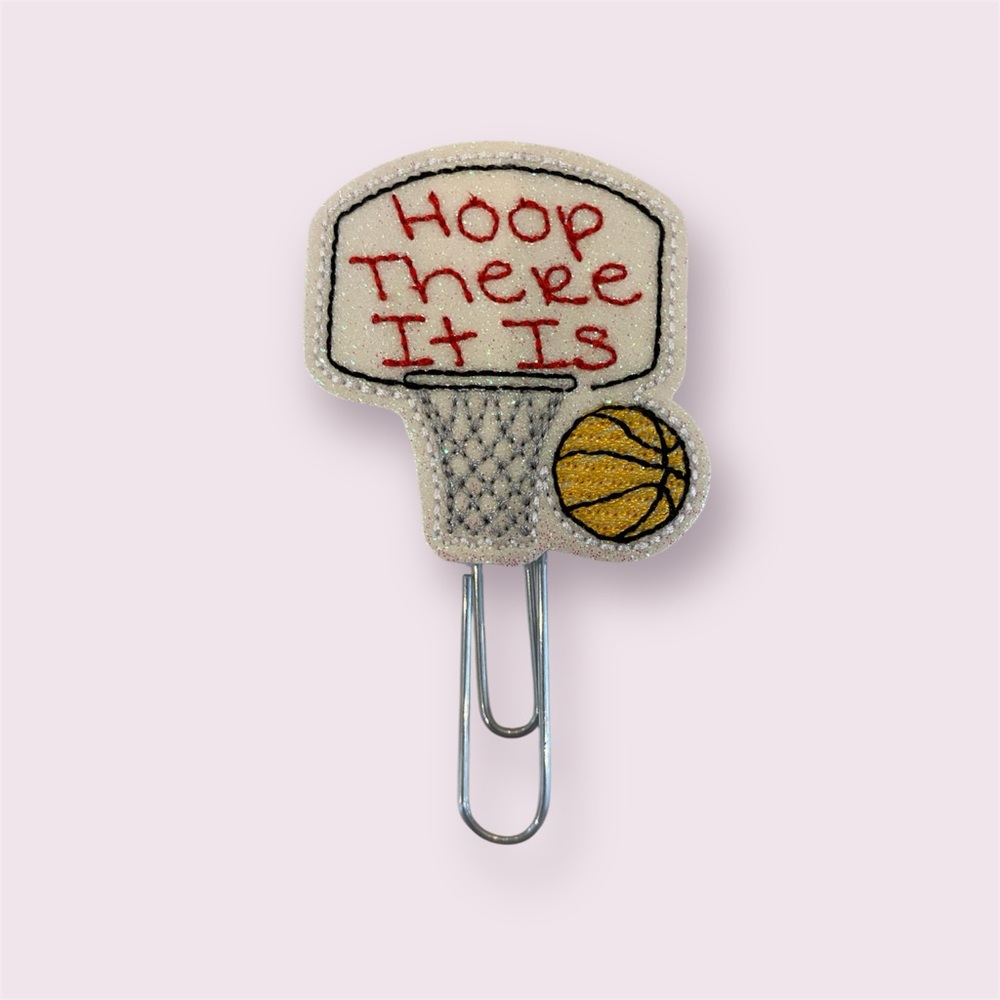 Basketball Hoop Paperclip Bookmark
